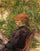 Red Haired Woman Seated in the Garden of M. Forest in modern living room
