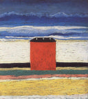 Red House by Kazimir Malevich — hand-painted abstract oil painting reproduction on canvas