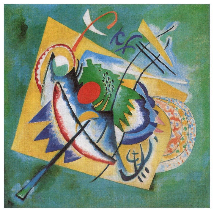 Red Oval by Wassily Kandinsky — hand-painted abstract oil painting reproduction on canvas