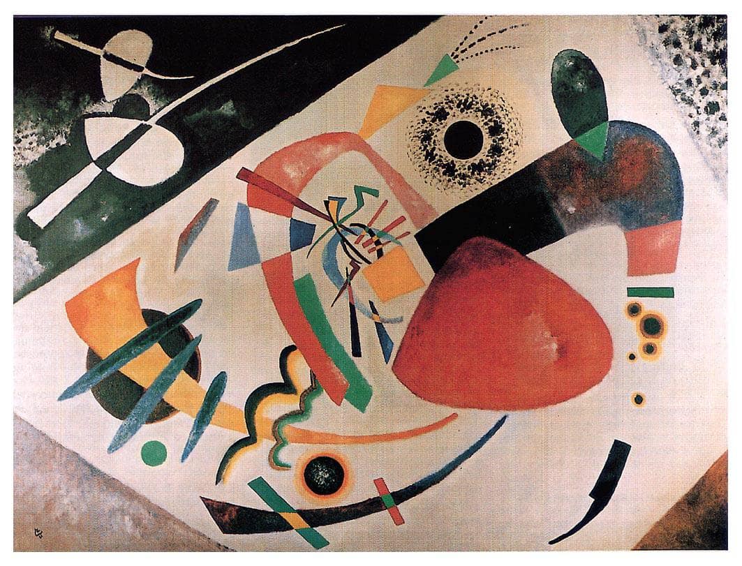 Red spot II by Wassily Kandinsky — hand-painted abstract oil painting reproduction on canvas