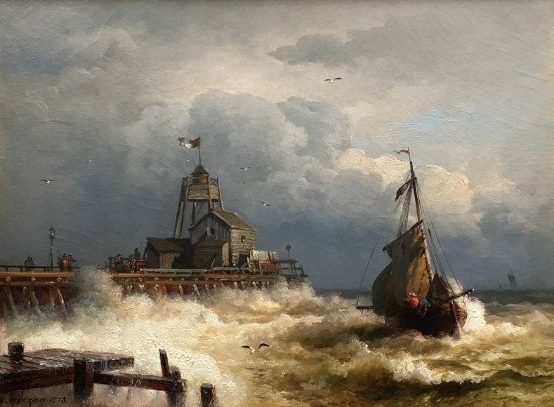 Reddingsactie in Oostende - Hermann Ottomar Herzog