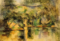 Reflections in the Water by Paul Cezanne — hand-painted botanical oil painting reproduction on canvas