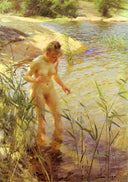 Reflexions by Anders Zorn — hand-painted eco oil painting reproduction on canvas