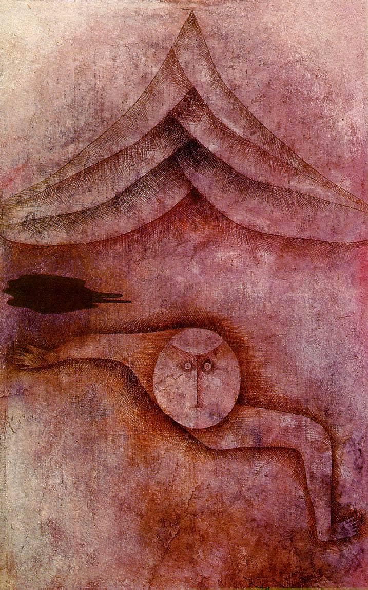 Refuge by Paul Klee — hand-painted abstract oil painting reproduction on canvas