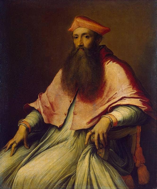 Portrait of Cardinal Reginald Pole by Sebastiano del Piombo — hand-painted portrait oil painting reproduction on canvas
