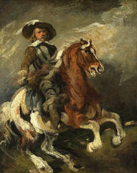 Reiter by Piotr MichaÅowski — hand-painted animal oil painting reproduction on canvas