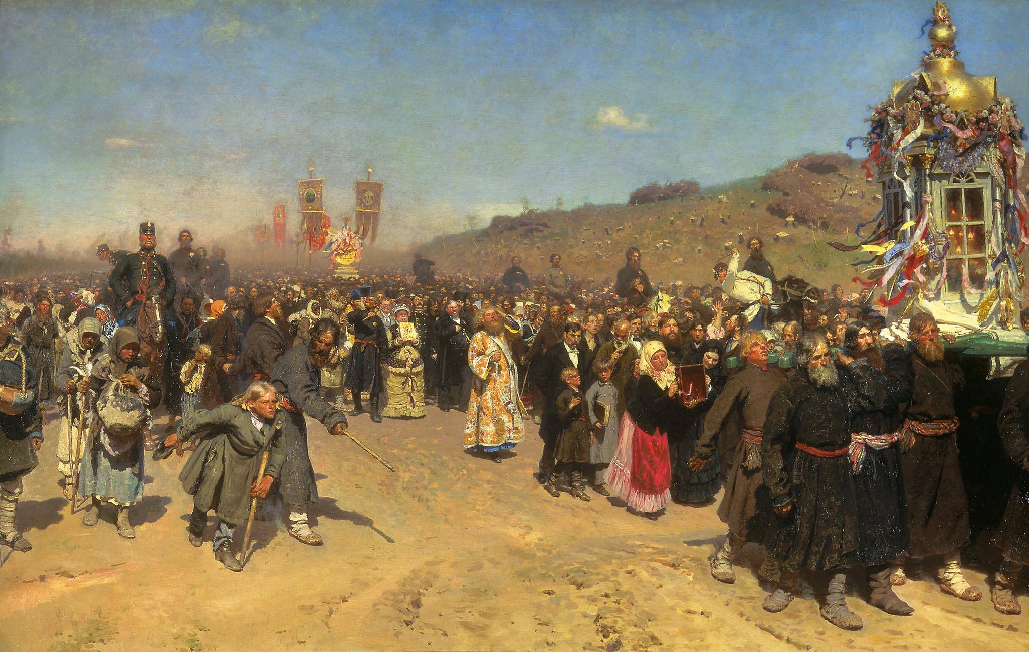 Religious Procession in Kursk - Ilya Repin