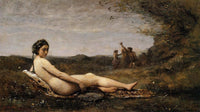 Repose by Camille Corot — hand-painted cultural oil painting reproduction on canvas
