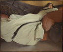 Repose by John White Alexander — hand-painted portrait oil painting reproduction on canvas