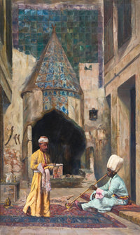 Repose by Sevket Dag — hand-painted architectural oil painting reproduction on canvas