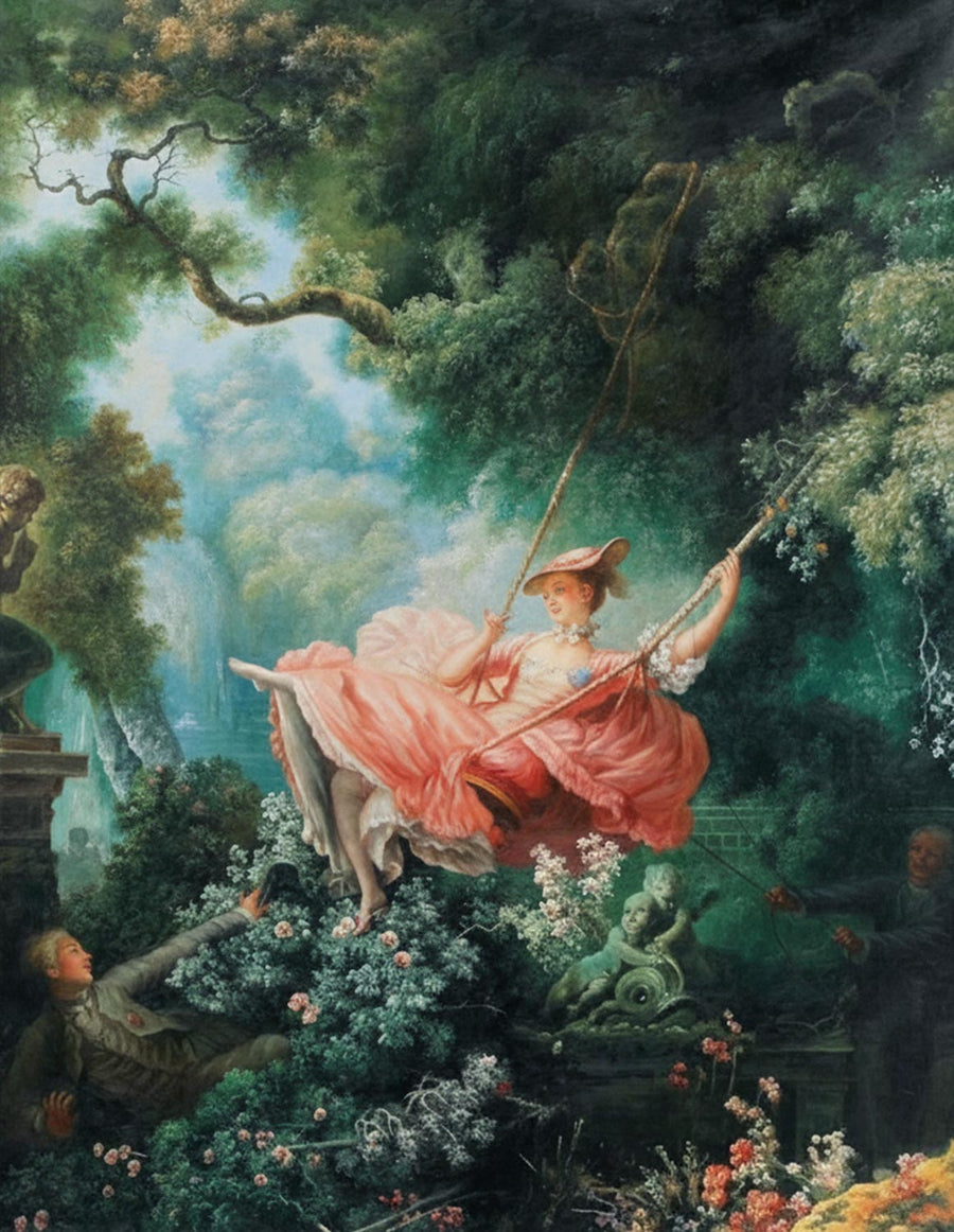 Our hand-painted oil reproduction of The Swing