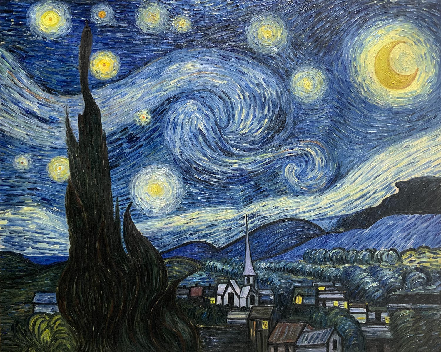 The Starry Night reproduction