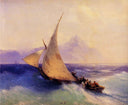 Rescue at Sea by Ivan Aivazovsky — ships oil painting wall art, Romanticism