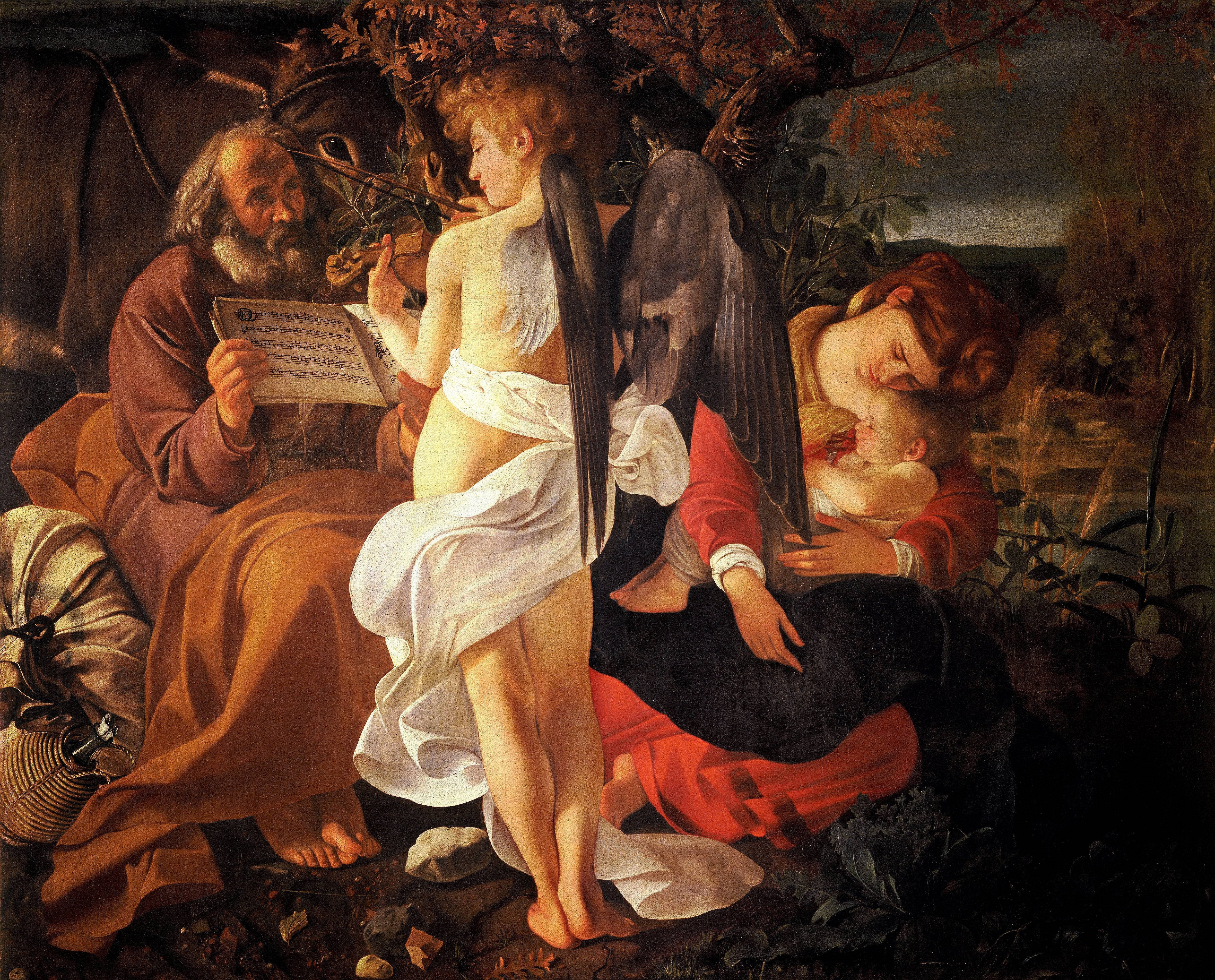 Rest on the Flight into Egypt - Caravaggio