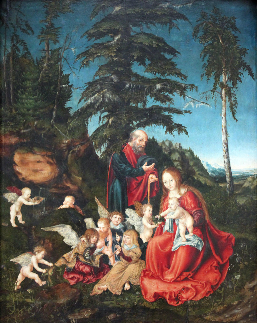 Rest on the Flight into Egypt by Lucas Cranach the Elder — hand-painted cultural oil painting reproduction on canvas