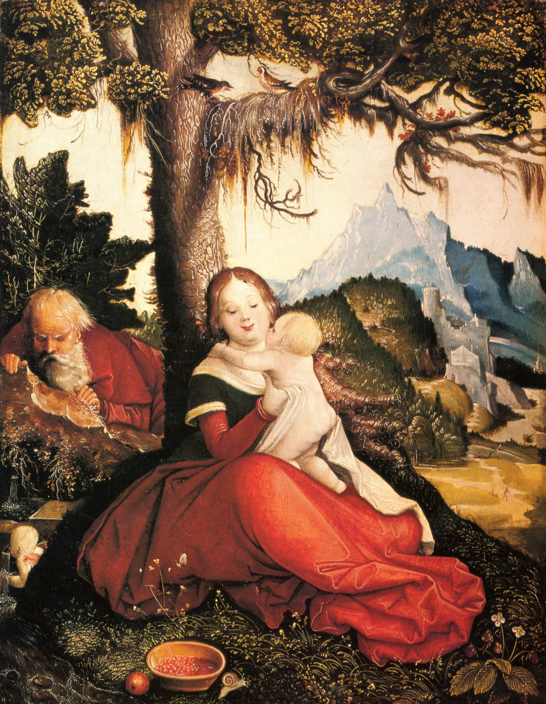 Rest on the Flight to Egypt by Hans Baldung — hand-painted cultural oil painting reproduction on canvas