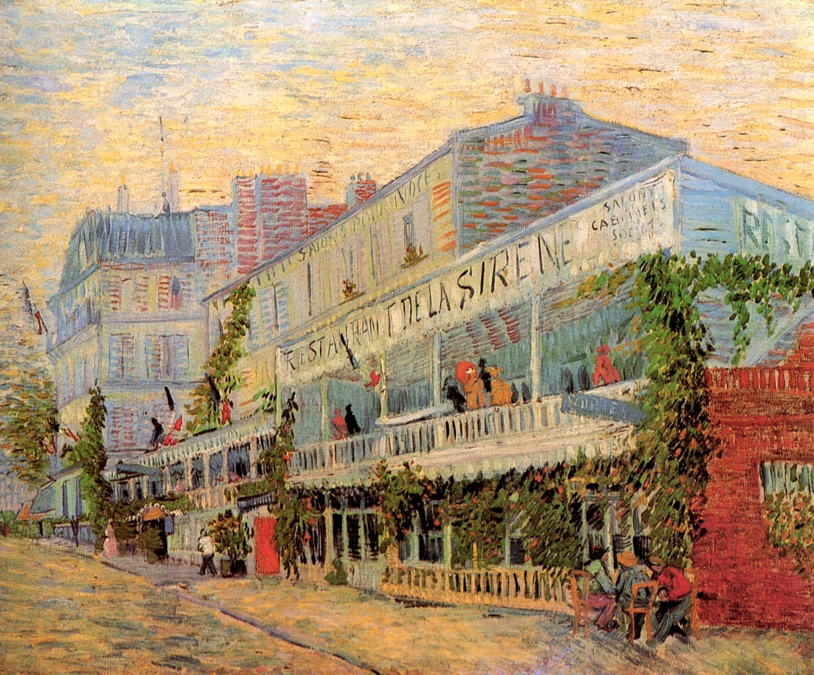 Restaurant de la Sirene at Asnieres - Vincent van Gogh