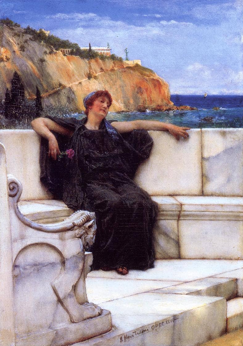 Resting by Sir Lawrence Alma-Tadema — hand-painted portrait oil painting reproduction on canvas