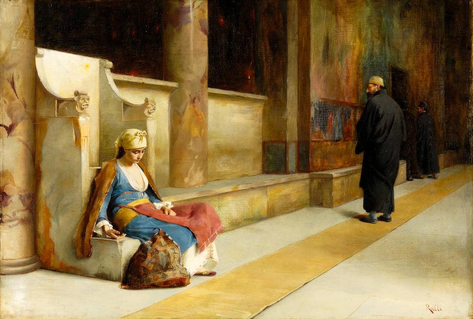 Resting in a Greek monastery - Théodore Ralli