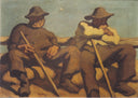 Resting Shepherds by Albin Egger-Lienz — hand-painted portrait oil painting reproduction on canvas