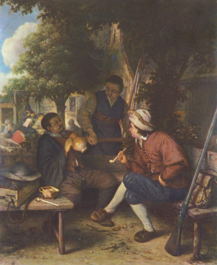 Resting Travellers - Adriaen van Ostade