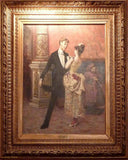 Restroom of the Gran Teatre del Liceu by Francesc Masriera — hand-painted portrait oil painting reproduction on canvas
