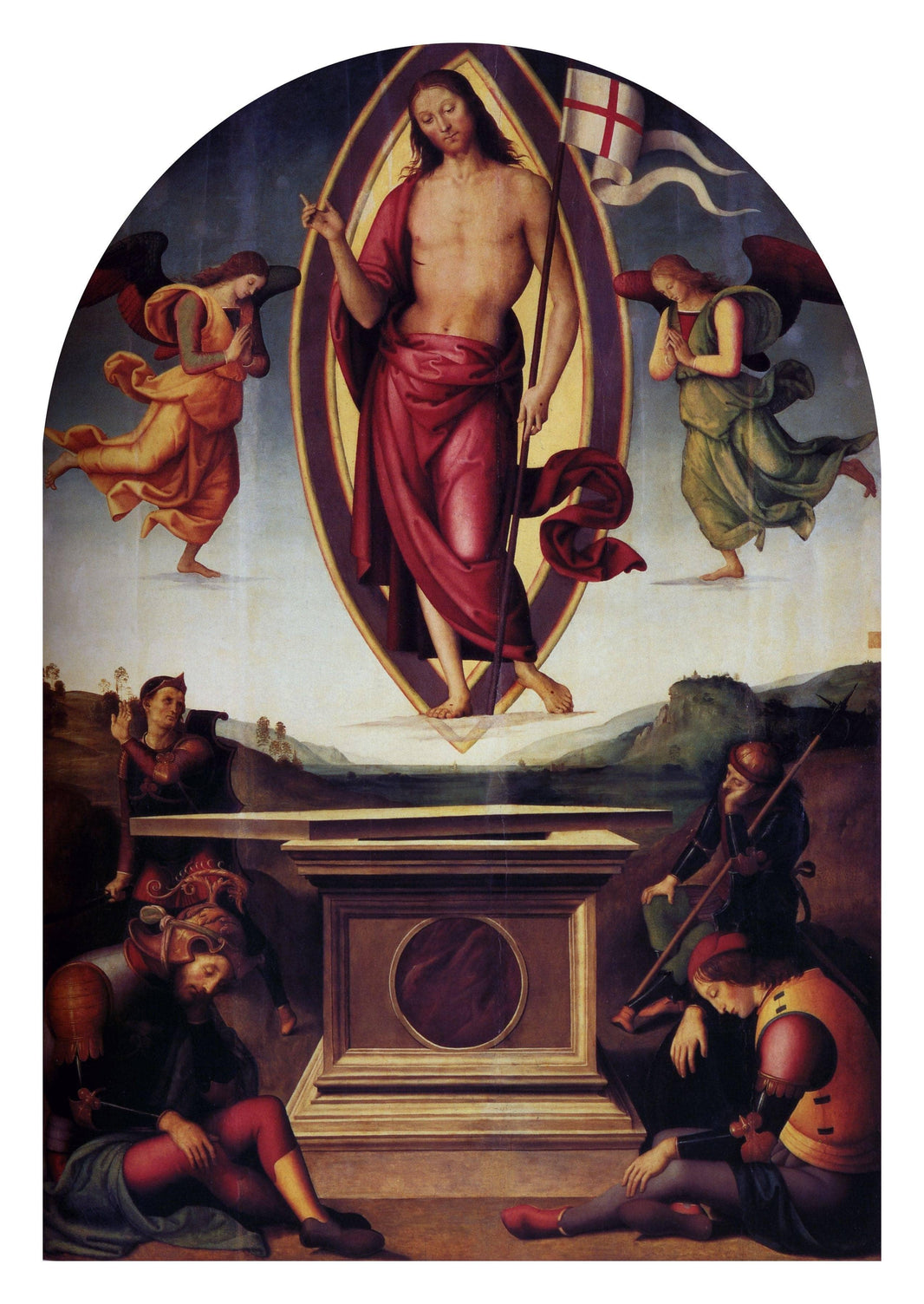 Resurrection by Pietro Perugino — hand-painted cultural oil painting reproduction on canvas