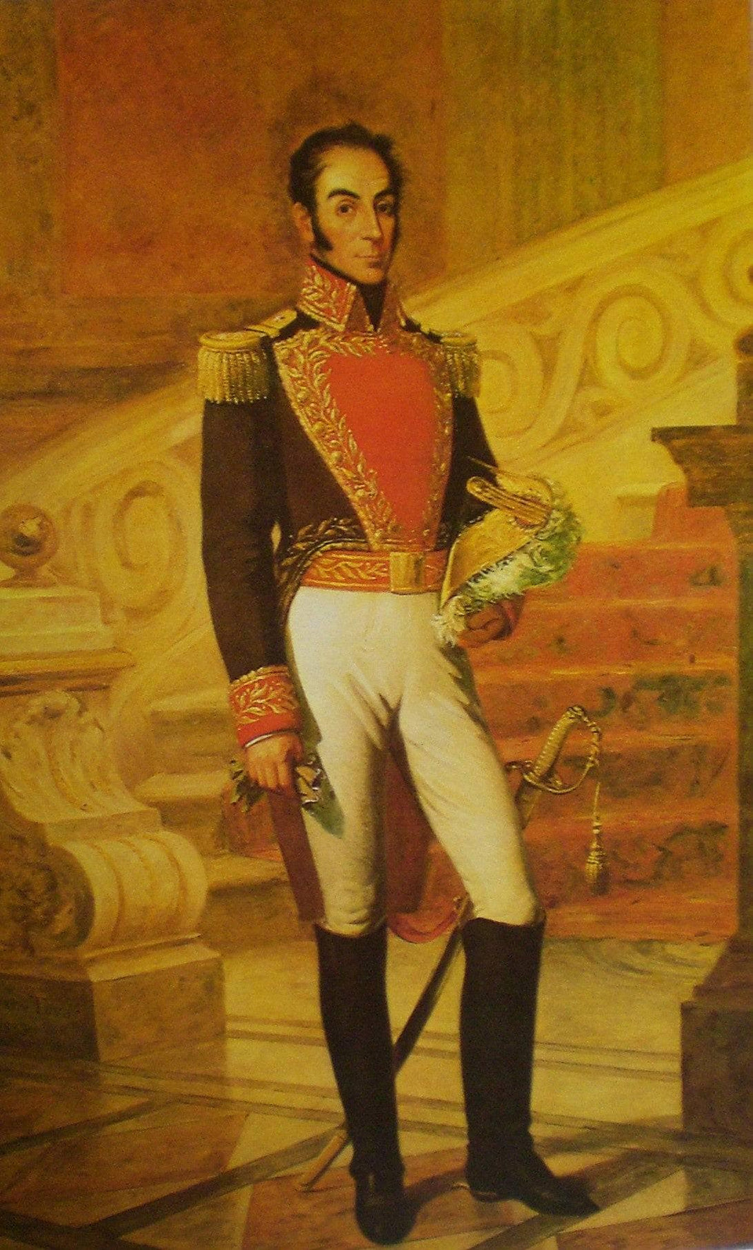 Portrait of Simón Bolívar by Martín Tovar y Tovar — hand-painted portrait oil painting reproduction on canvas