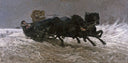 Return from a Ball (Sleigh Ride) by Józef Chełmoński, rural oil painting wall art, Realism