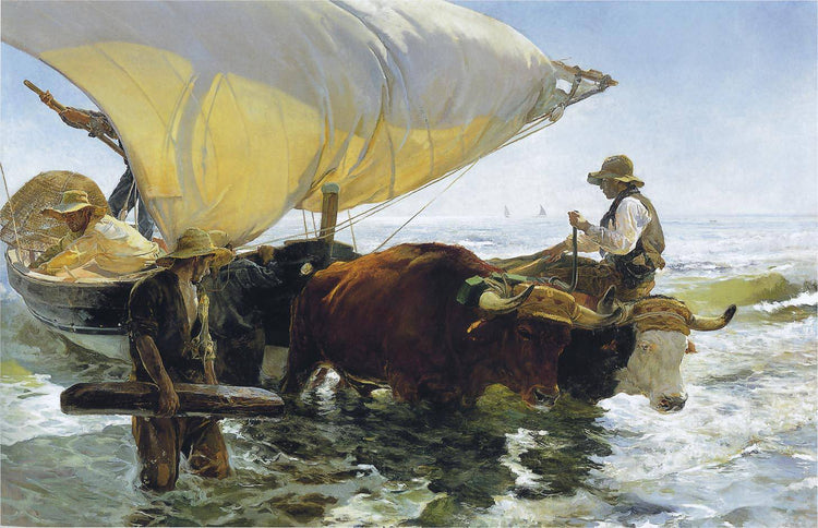 Return From Fishing - Joaquín Sorolla