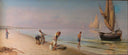 Return from fishing by Pasquale Celommi, fishing oil painting wall art, Realism