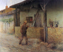 Return from the Fields by Henri Martin — hand-painted architectural oil painting reproduction on canvas