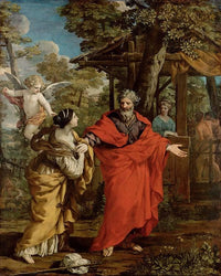 Return of Hagar by Pietro da Cortona — hand-painted cultural oil painting reproduction on canvas