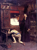 Return of the Prodigal Son by Henry Mosler — male oil painting wall art, Realism