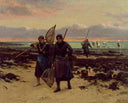 Return of the shrimp fishers by Henry Mosler — rural oil painting wall art, Realism