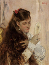 Reveil by Alfred Stevens — hand-painted portrait oil painting reproduction on canvas