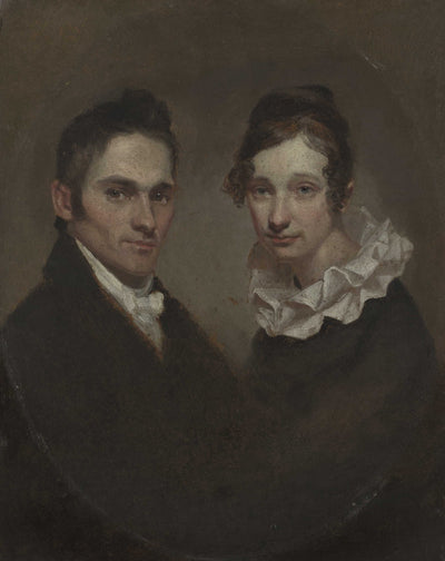 Reverend and Mrs. Hiram Bingham in hallway