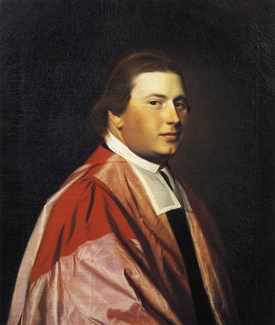 Reverend Myles Cooper by John Singleton Copley — hand-painted portrait oil painting reproduction on canvas
