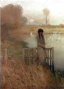 Rêverie by Frank O'Meara — hand-painted landscape oil painting reproduction on canvas