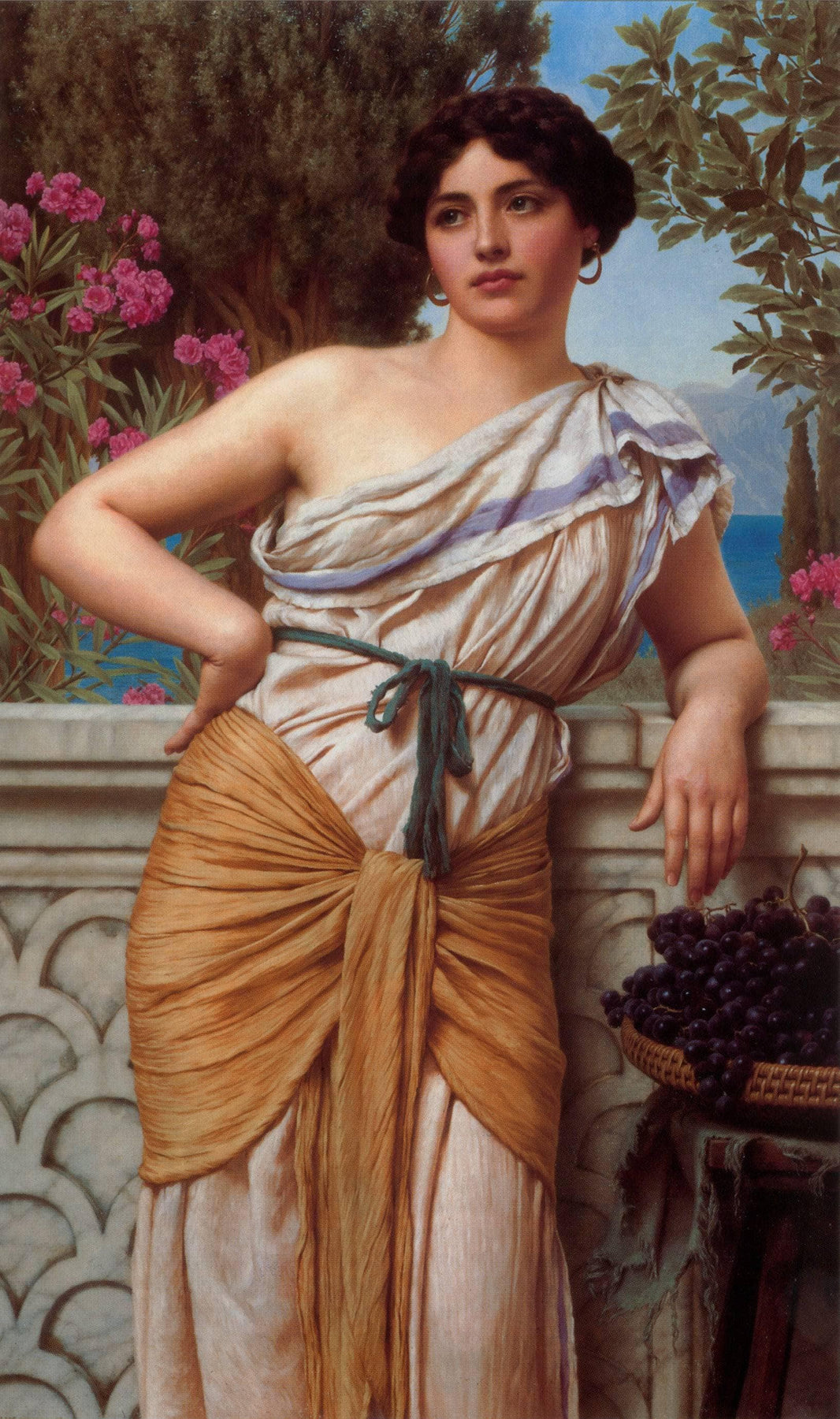 Reverie by John William Godward — hand-painted portrait oil painting reproduction on canvas