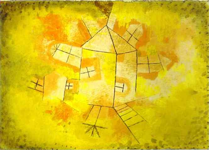 Revolving House by Paul Klee — hand-painted abstract oil painting reproduction on canvas