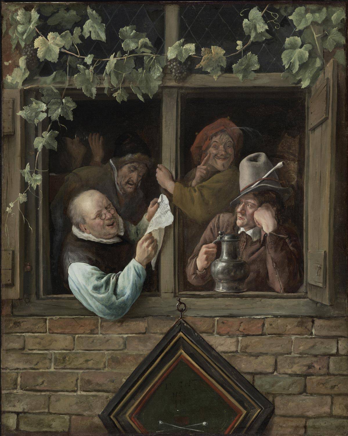 Rhetoricians at a Window - Jan Steen