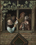 Rhetoricians at a Window by Jan Steen — male oil painting wall art, Baroque