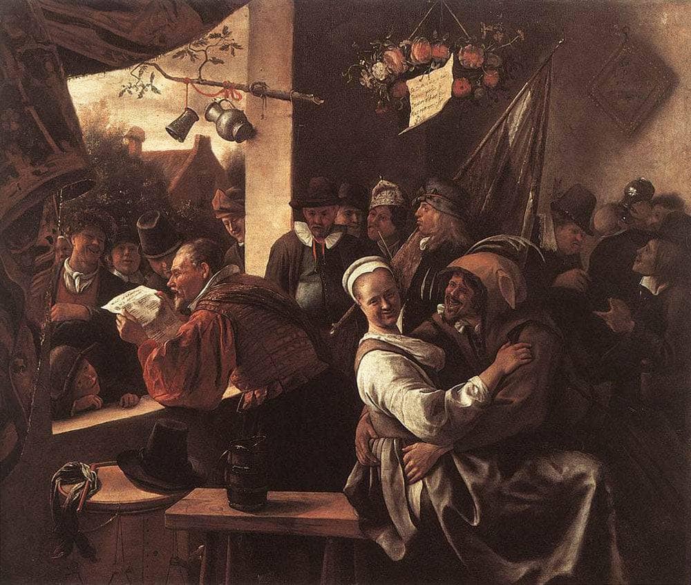 Rhetoricians by Jan Steen — hand-painted cultural oil painting reproduction on canvas