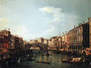 Rialto Bridge from the South by Canaletto — hand-painted botanical oil painting reproduction on canvas