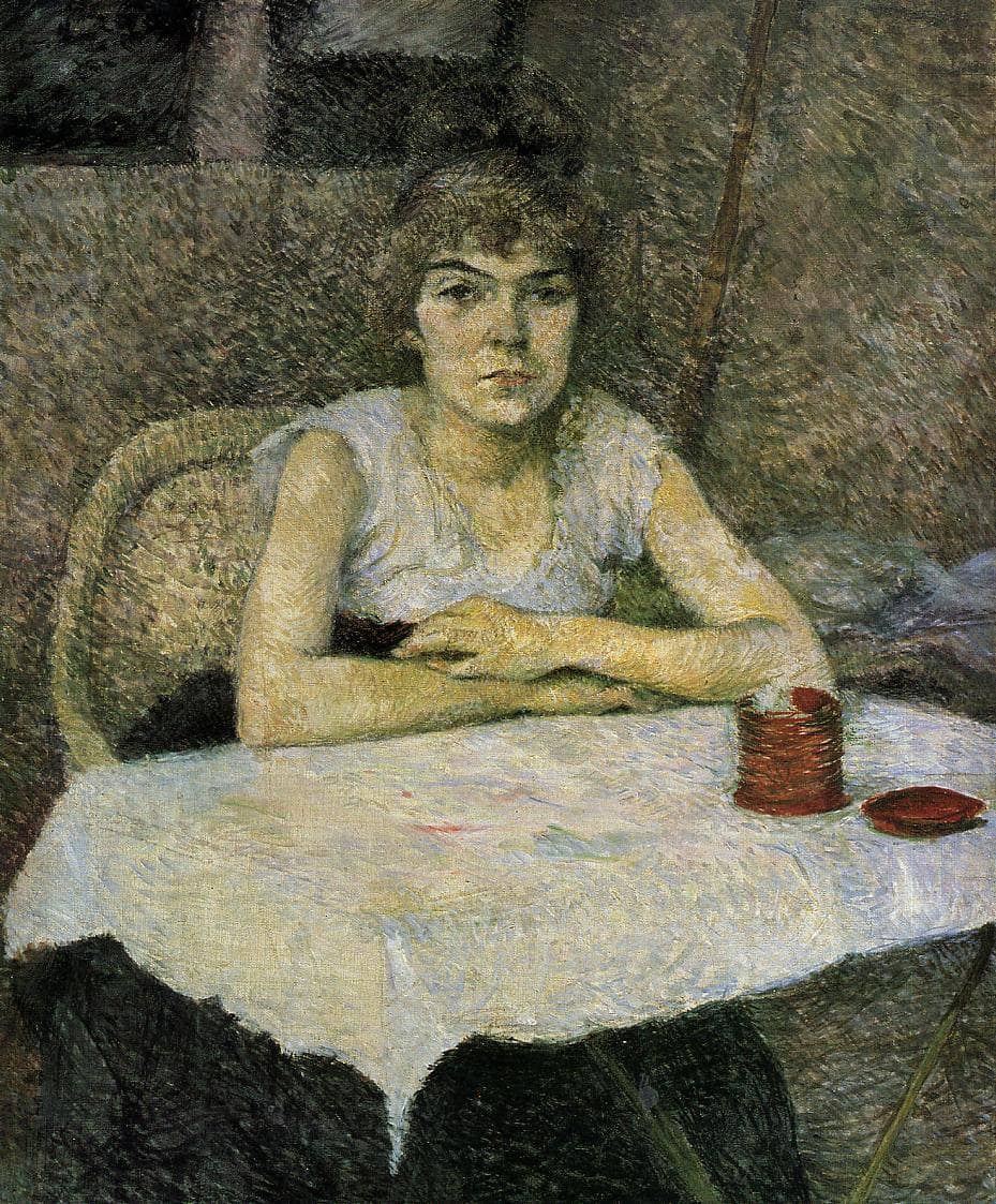 Rice Powder by Henri de Toulouse-Lautrec — hand-painted portrait oil painting reproduction on canvas