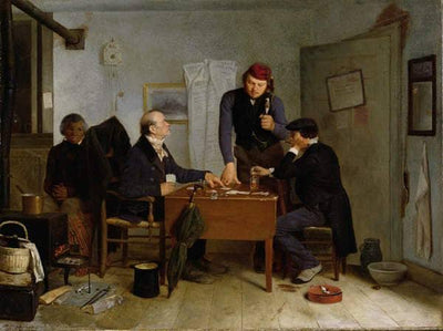 The card players by Richard Caton Woodville Sr. — oil painting reproduction