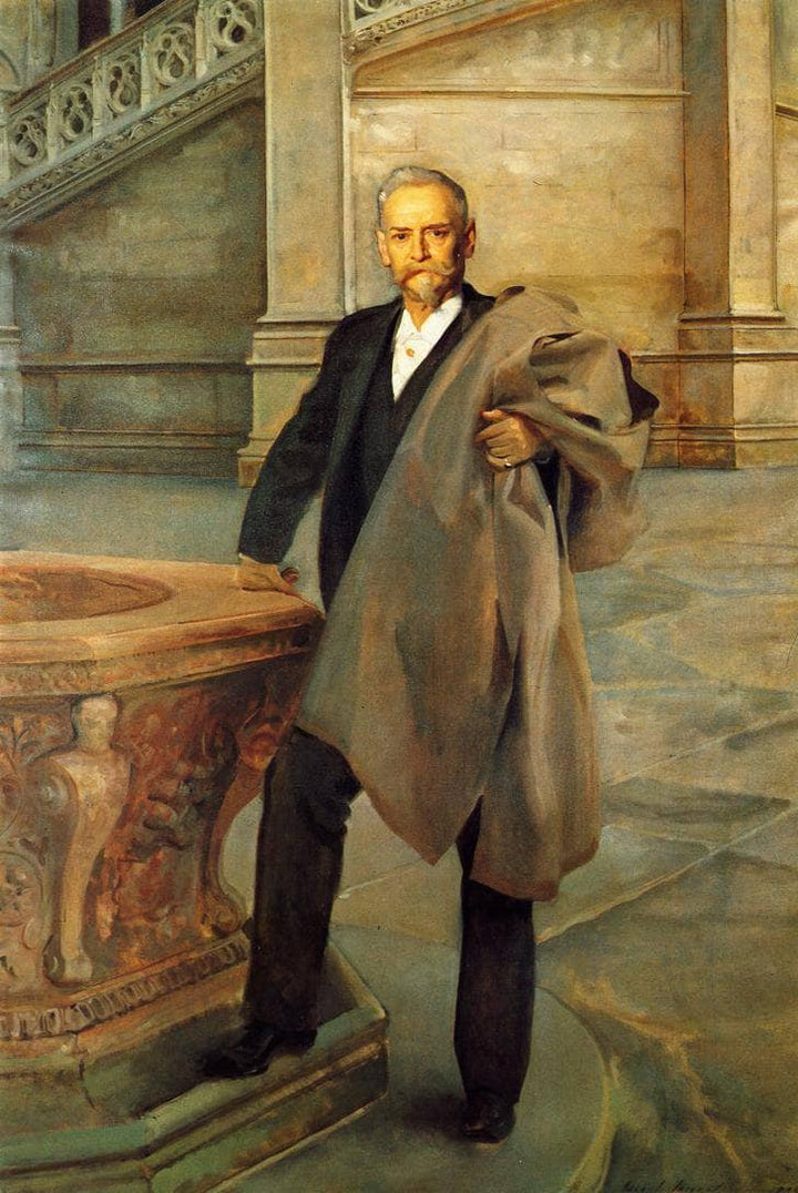Richard Morris Hunt by John Singer Sargent — hand-painted portrait oil painting reproduction on canvas
