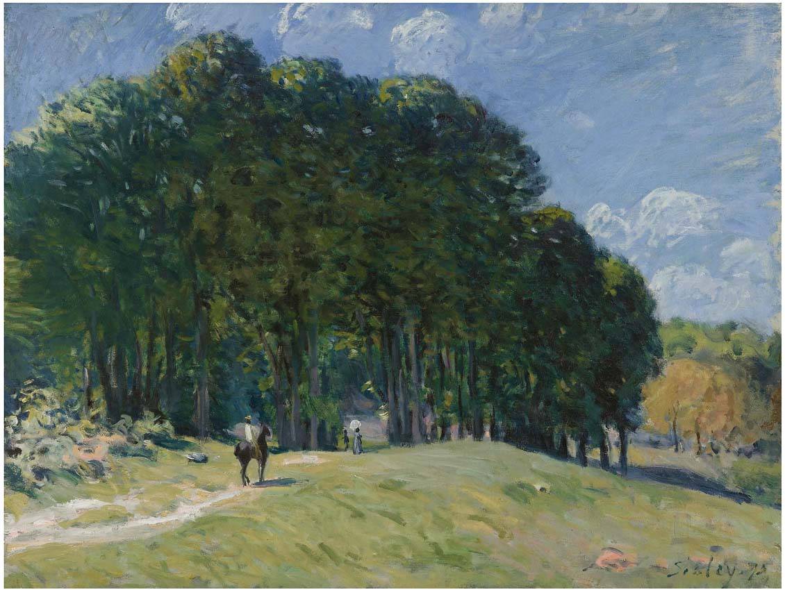 Rider at the Edge of the Forest - Alfred Sisley