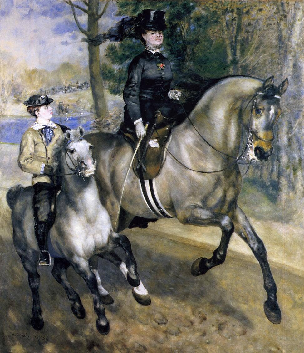 Riding in the Bois de Boulogne (Madame Henriette Darras or The Ride)